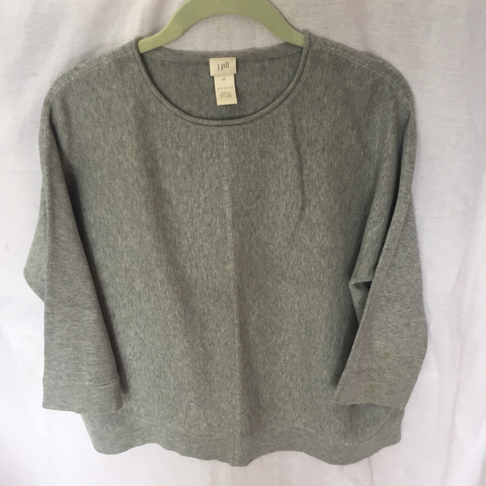 J Jill gray top. M.
